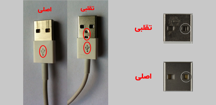 بررسی USB کابل اصل و تقلبی