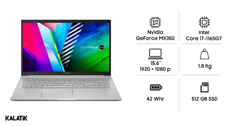 خرید و قیمت لپ تاپ ایسوس VivoBook K513EQ-L1635