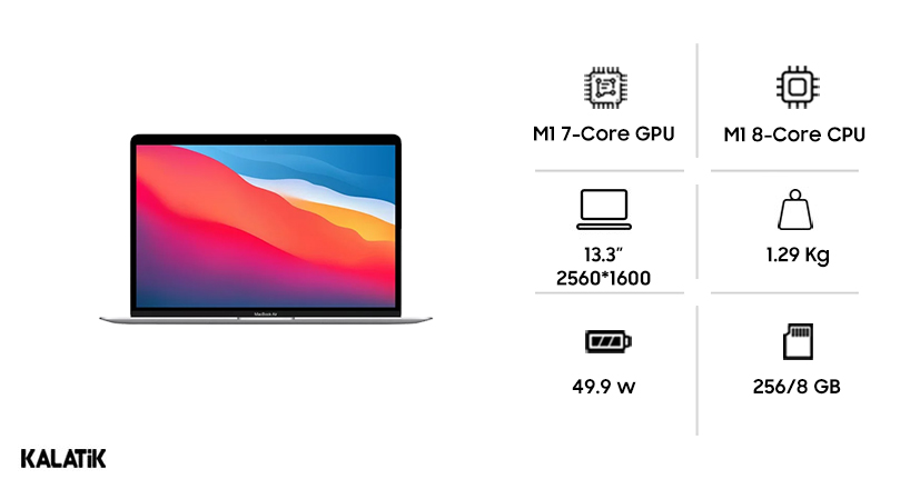 مشخصات لپ تاپ اپل مدل MacBook-Air-MGN63