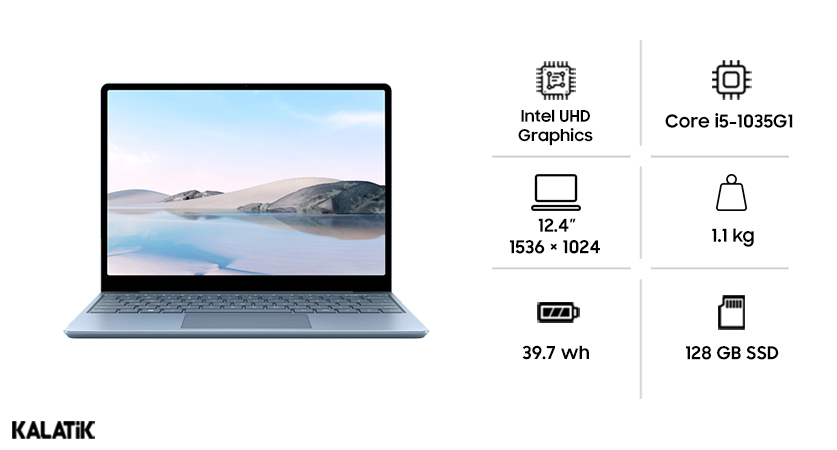 لپ تاپ 12.4 اینچی مایکروسافت مدل Surface Laptop Go