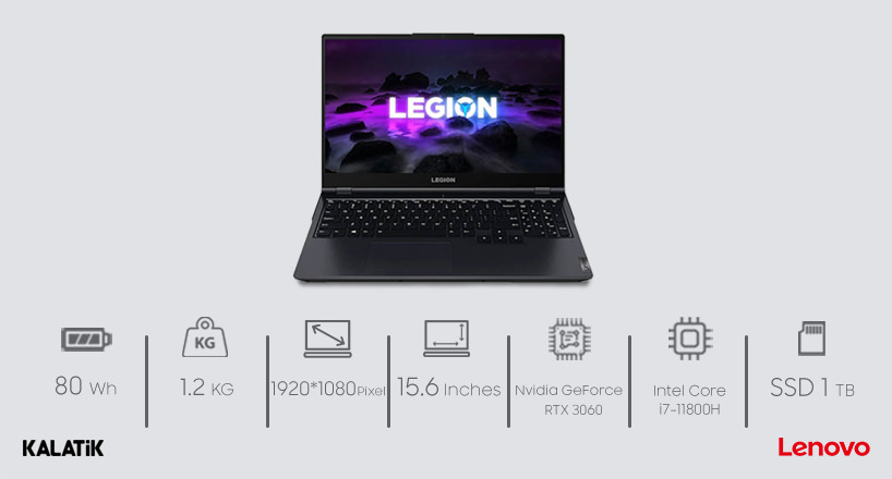 لپ تاپ 15.6 لنوو مدل Legion 5-15ITH6H