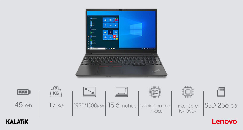 لپ تاپ 15.6 اینچی لنوو مدل ThinkPad E15-Gen 2