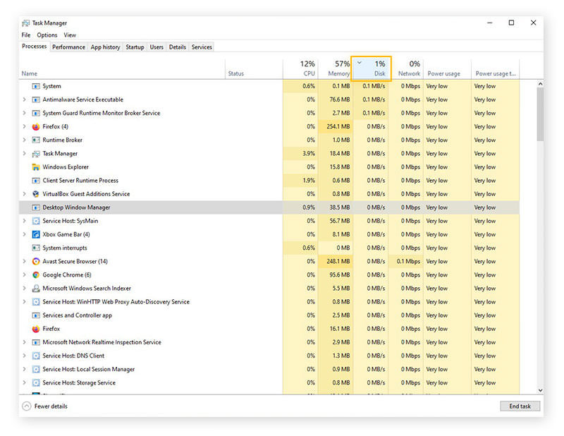 وارد بخش Disk شوید.