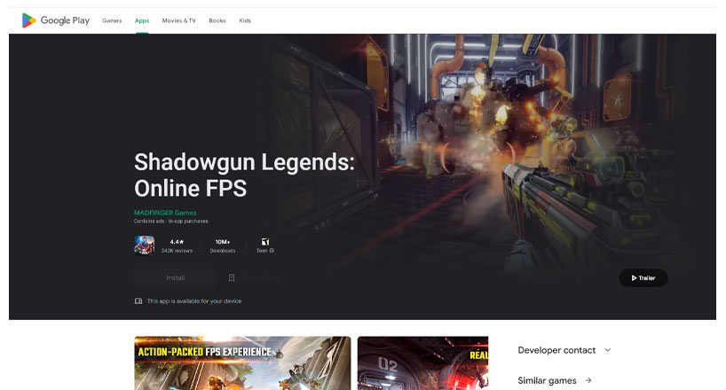 بازی اندرویدی shadowgun legends