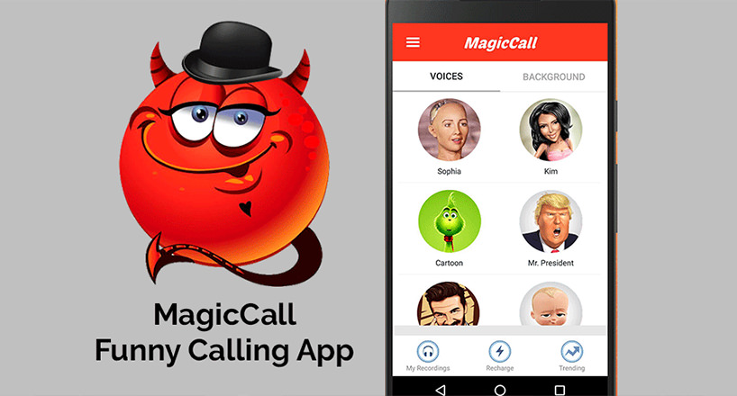 برنامه تغییر صدا MagicCall – Funny Calling App