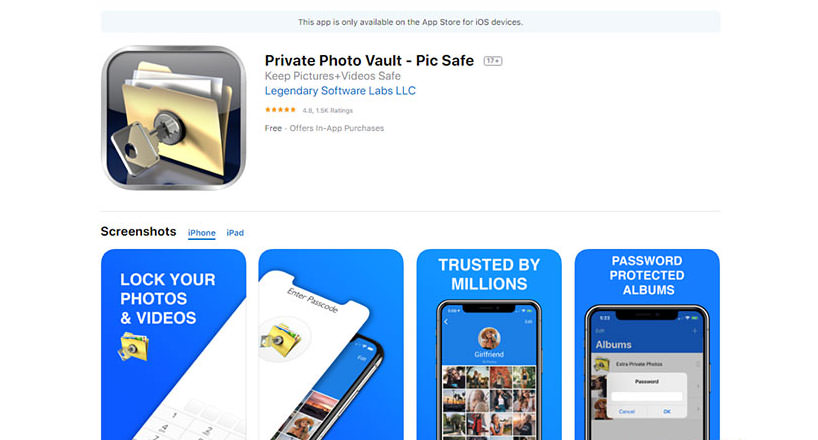 مخفی کردن عکس در ایفون و گوشی های اندرویدی با برنامه hoto Vault
