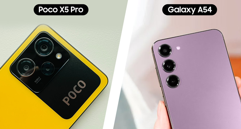 مقایسه دوربین سامسونگ Galaxy A54 5G با شیائومی پوکو X5 پرو 5G