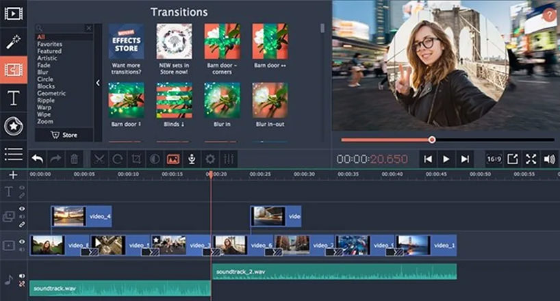 ساخت گیف در کامپیوتر با نرم افزار Movavi Video Editor