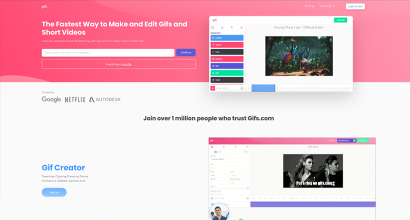 ساخت گیف با استفاده از سایت Gifs.com