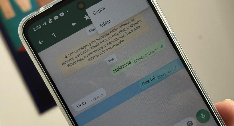 آموزش نحوه ادیت پیام در واتساپ