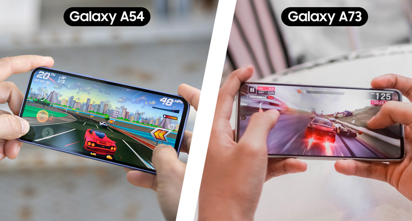 مقایسه سخت افزار گوشی موبایل Galaxy A54 با Galaxy A73