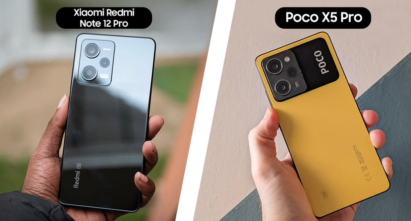 طراحی و کیفیت ساخت گوشی های Redmi Note 12 Pro و Poco X5 Pro 
