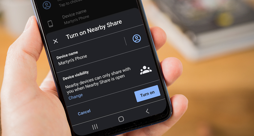 روش روشن کردن قابلیت Nearby Share در گوشی های اندروید