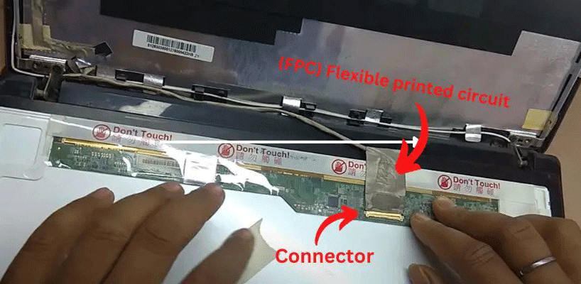 اتصال شل بین LCD و مادربرد لپ تاپ ایسوس