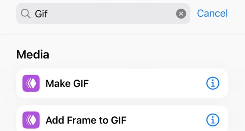 کلمه "GIF" را جستجو کنید