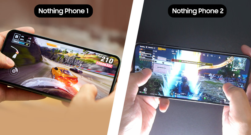 مقایسه سخت افزار دو گوشی ناتینگ فون 1 با ناتینگ فون 2