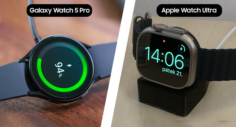 مقایسه عمر باتری ساعت هوشمند اپل واج اولترا با گلکسی واچ 5 پرو
