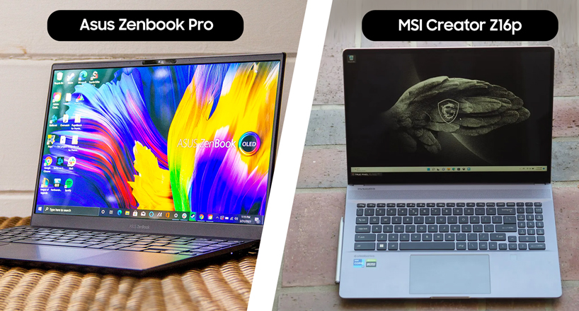 مقایسه نمایشگر لپ تاپ ایسوس یا MSI