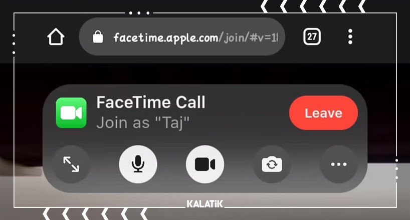 نحوه صدور اجازه برای کاربر اندروید جهت پیوستن به تماس FaceTime