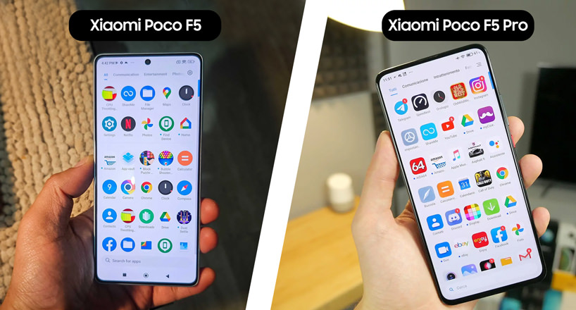 مقایسه نرم ‌افزار گوشی ‌Xiaomi Poco F5 با Poco F5 Pro