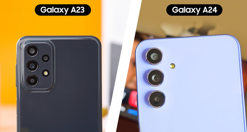 مقایسه دوربین دو گوشی A24 و گلکسی A23