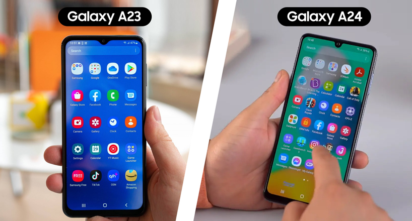 مقایسه نرم‌افزار دو گوشی گلکسی A24 و A23