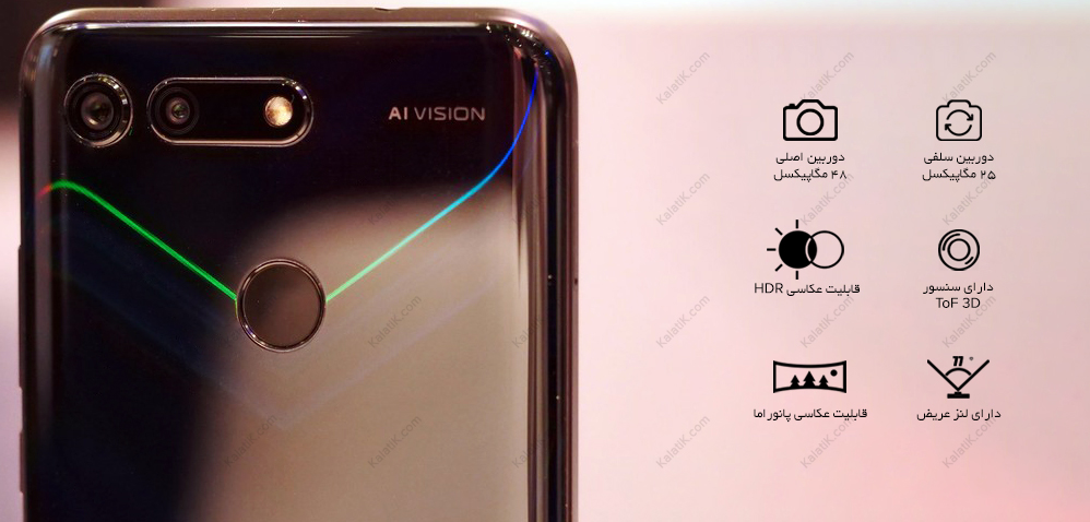 دوربین گوشی honor view 20