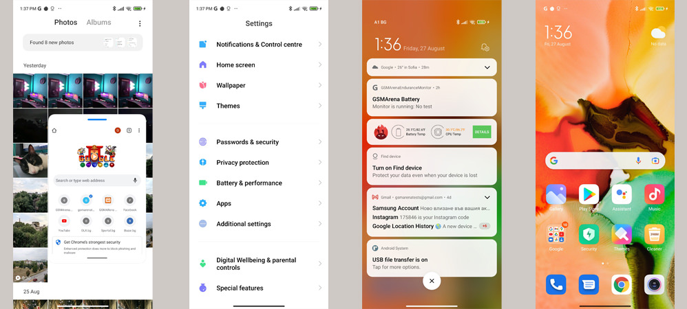 بررسی نرم افزار گوشی Xiaomi Redmi 10 2022