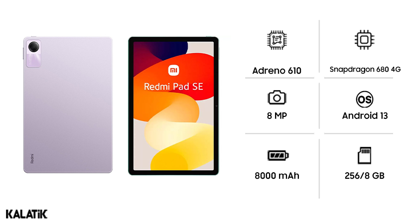 تبلت شیائومی مدل Redmi Pad SE (2023, 11.0") WiFi 