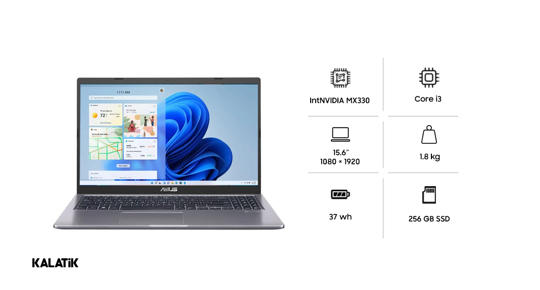 لپ تاپ 15.6 اینچی ایسوس مدل VivoBook X515EP