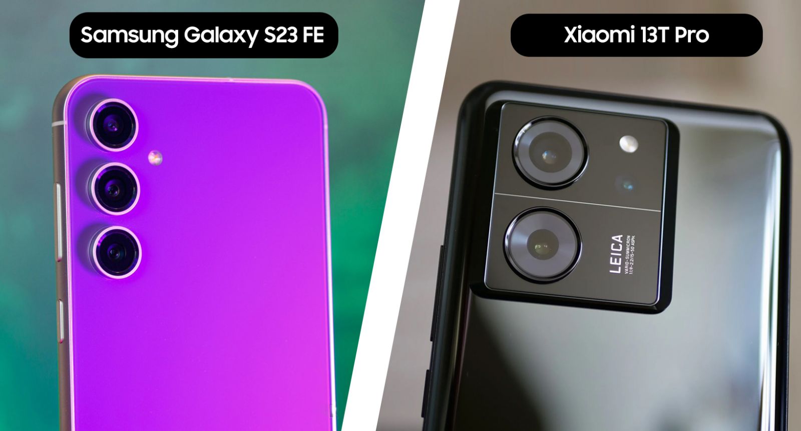 مقایسه دوربین Xiaomi 13T Pro با Galaxy S23 FE