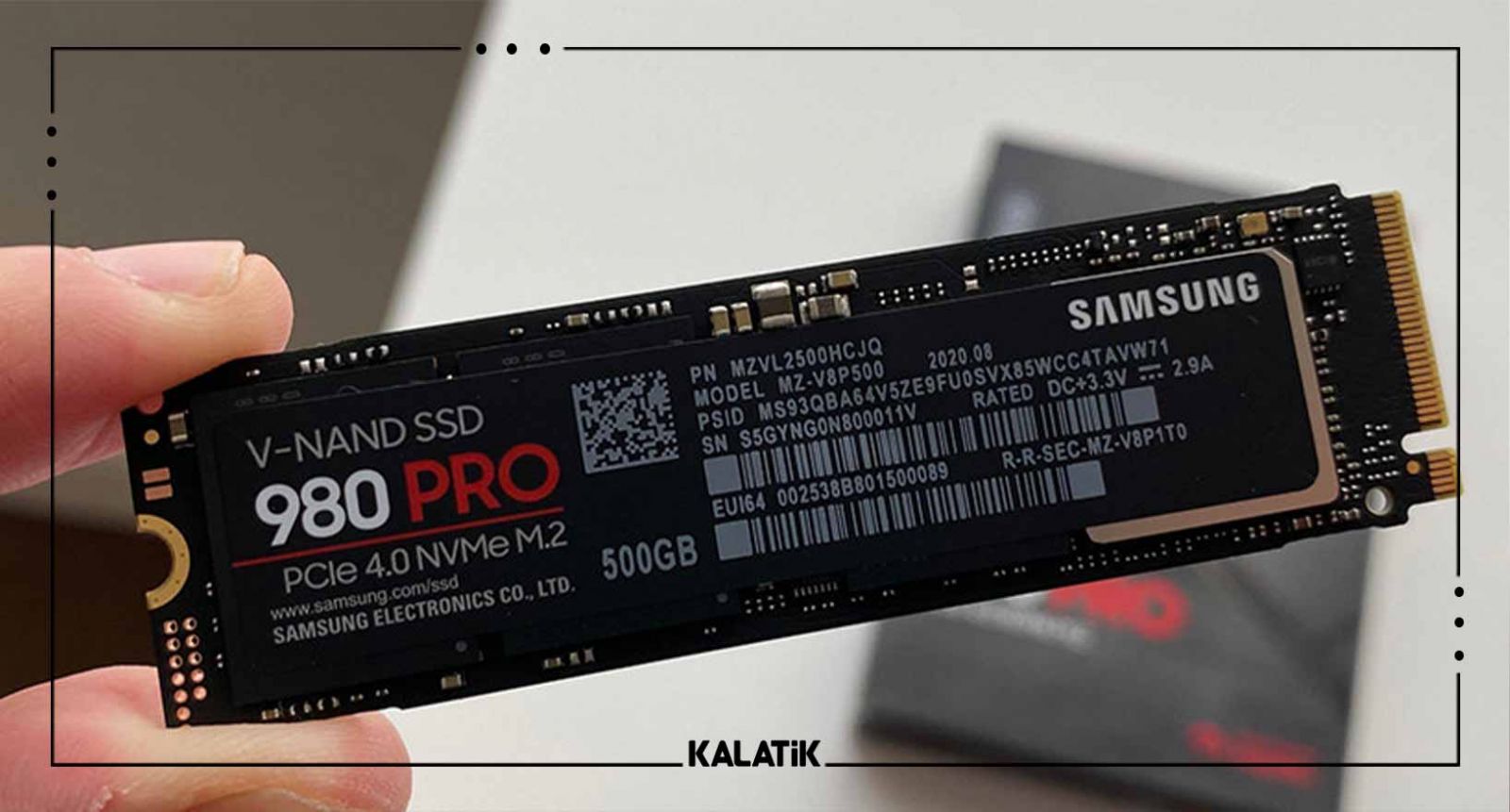 هارد SSD اینترنال سامسونگ مدل 980Pro ظرفیت 500 گیگابایت
