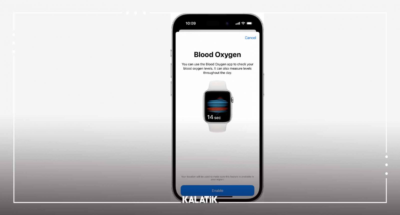 پیدا کردن Blood Oxygen درآیفون