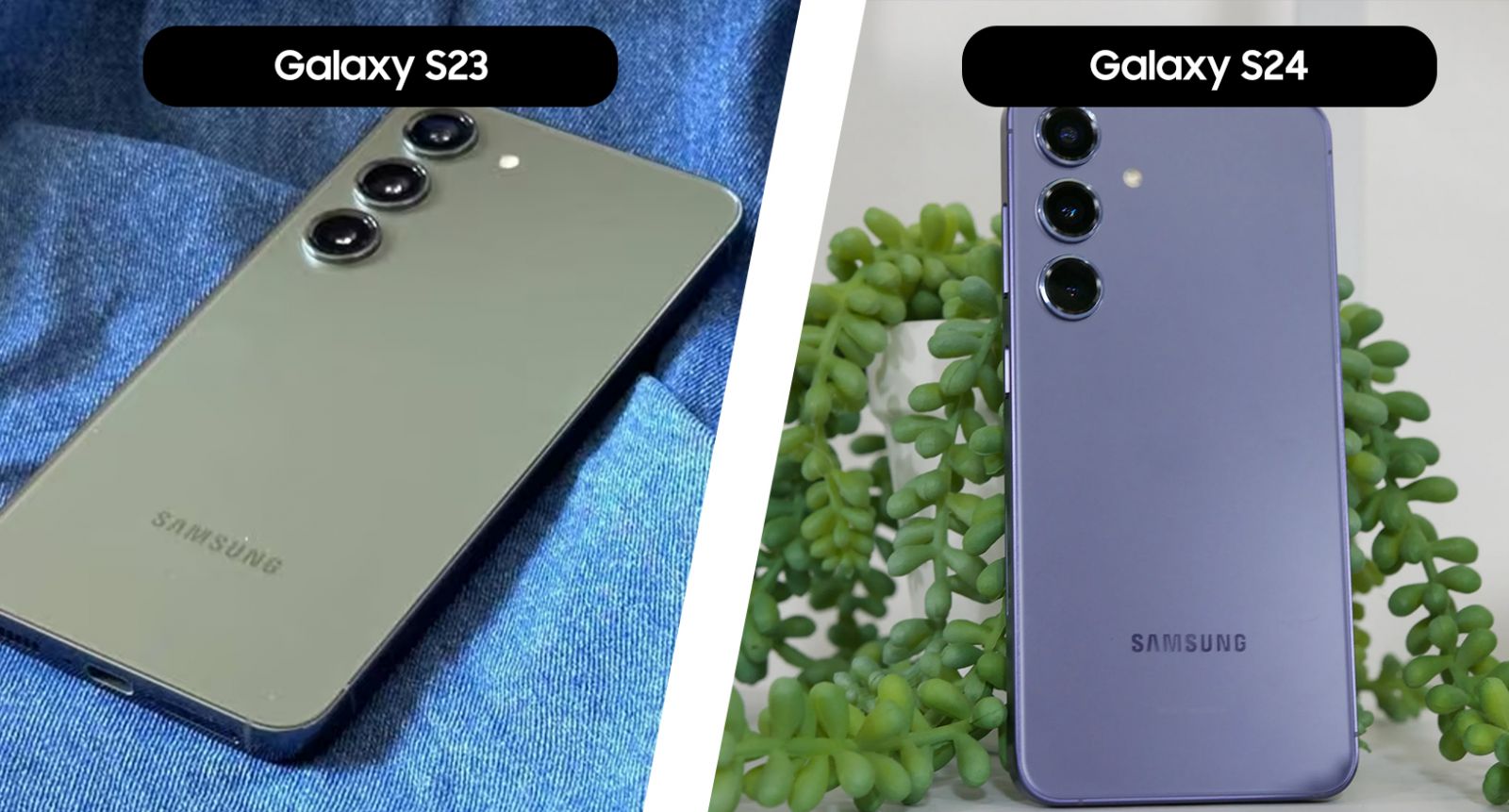 مقایسه طراحی و کیفیت ساخت گوشی Galaxy S23 با گوشی Galaxy S24