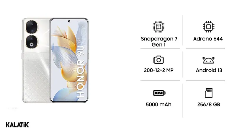 گوشی آنر مدل Honor 90 5G بهترین گوشی تا ۲۰ میلیون