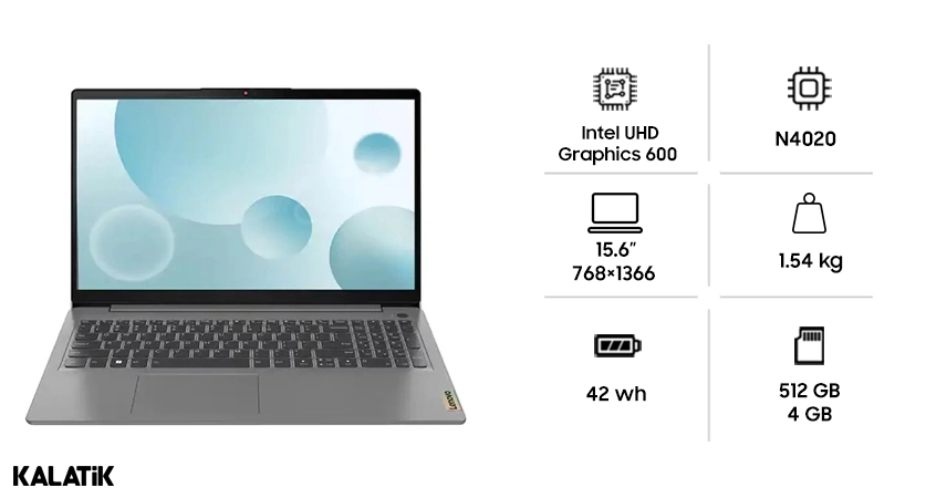 لپ تاپ 15.6 اینچی لنوو مدل IdeaPad 1