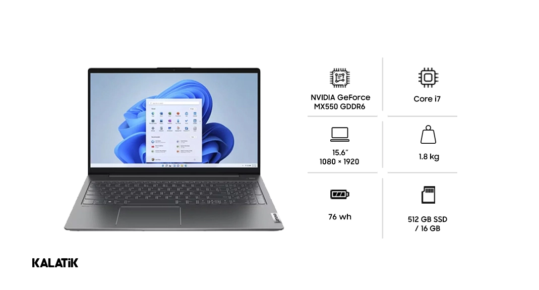 بهترین لپ تاپ لنوو مدل IdeaPad 5 15IAL7