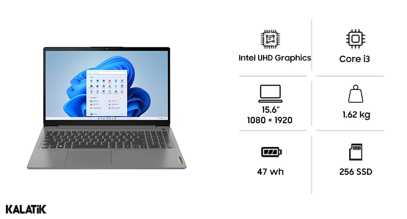 لپ تاپ 15.6 اینچی لنوو مدل IdeaPad Slim 3 15IRU8 