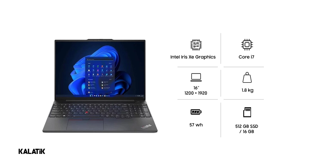 لپ تاپ لنوو مدل ThinkPad E16 Gen 1