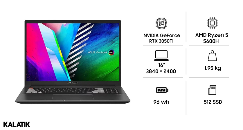 لپ تاپ ایسوس مدل VivoBook Pro M7600QE-L2098