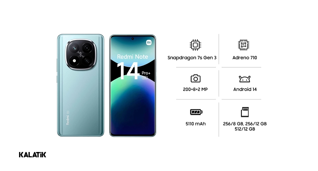 گوشی Xiaomi Redmi Note 14 Pro Plus 5G