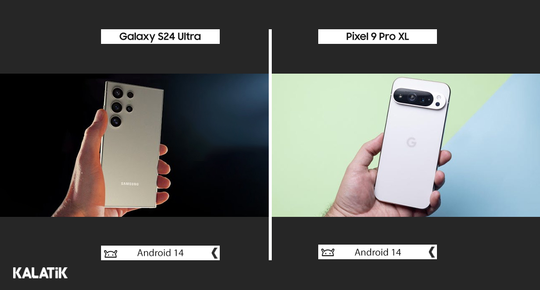 مقایسه سیستم عامل گوگل پیکسل 9 پرو در برابر گلکسی اس 24 اولترا