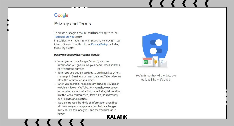 قوانین حریم خصوصی گوگل