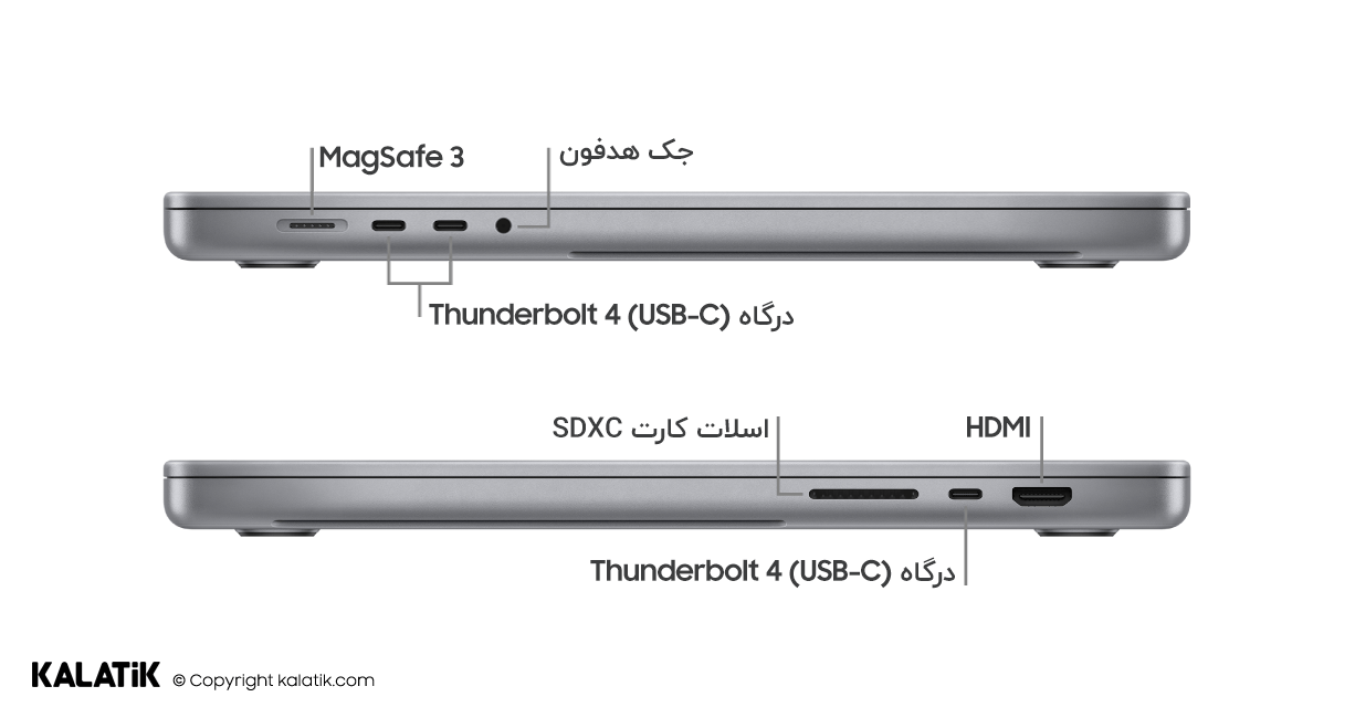 طراحی لپ تاپ 16.2 اینچی اپل مدل MacBook Pro MK183 2021