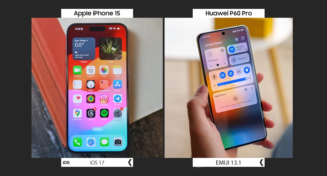 p60pro vs iphone15