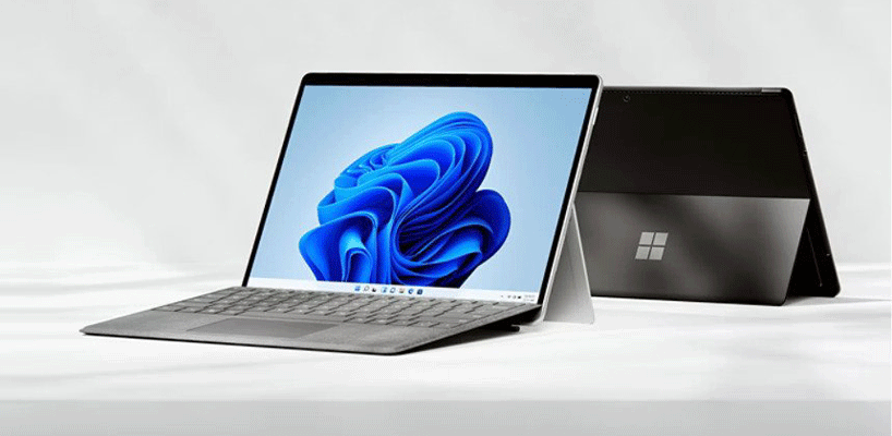 طراحی لپ تاپ مایکروسافت مدل Surface Pro 8 