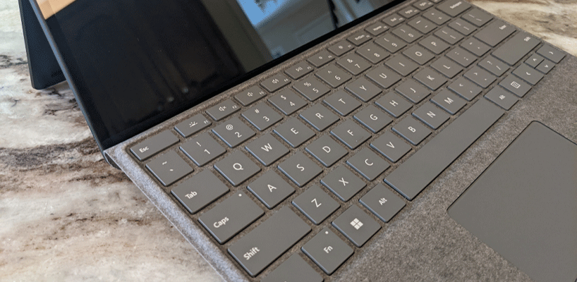 کیبورد و ترک پد لپ تاپ مایکروسافت مدل Surface Pro 8 