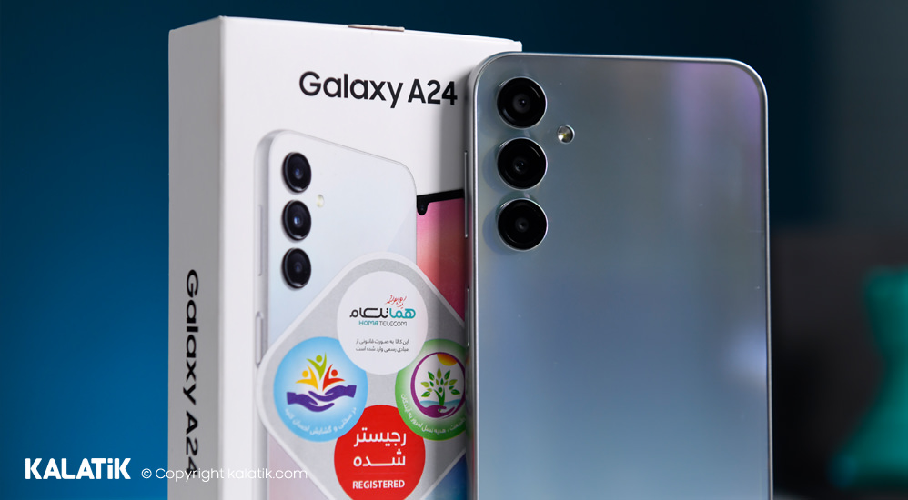 طراحی ماژول دوربین گوشی Galaxy A24