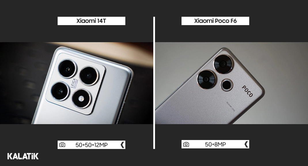 مقایسه دوربین شیائومی 14T با پوکو f6